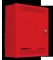 BB55F Battery Backbox, Red. Holds up to 2 BA-1265 batt