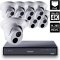 8 Ch 4K GeoVision H.265 DVR with 8 PoE Dome Cameras (EBD4700)