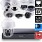 8 Ch 4K GeoVision H.265 DVR with 8 PoE Dome Cameras (2-Way Audio & Panoramic PTZ Options Availabl...