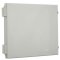 12"x12"x6" Poly Enclosure with Solid Door, Latch Lock, 3 RPSMA Holes