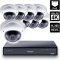 8 Ch 4K GeoVision H.265 DVR with 8 PoE Dome Cameras (VD5700)