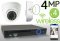 Wireless 4MP IP Eyeball Dome (4) Camera Kit (White)