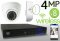Wireless 4MP IP Eyeball Dome (8) Camera Kit (White)