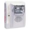Horn Strobe, 24 Volt DC, 62/82 dB, 4.5" Width x 2.5" Depth x 5" Height, Wall Mount, White Facepla...