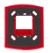 System Sensor WTP Weatherproof Plate for Outdoor Strobes and Horns, Flush-Mount, Red