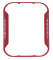 System Sensor BZR-AL "Alert" Red Bezel for Wall-Mount Horn Strobe, Works with CHRL, CHSRL, HRL, P...
