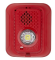 System Sensor P2RLED-P L-Series Indoor 2-Wire LED Horn Strobe, Wall-Mount, Marked PLAIN, Red