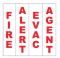 System Sensor DECAL-R SpectrAlert Advance Red Decals for White non-pad Printed White Mall Mount D...