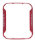 System Sensor BZR-AG "Agent" Red Bezel for Wall-Mount Horn Strobe, Works with CHRL, CHSRL, HRL, P...