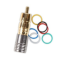 Binary BC5-RCA-RG6 RCA Male Compression Connector, RG6/U, 75 Ohms, Gold