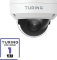 Turing Video TP-MFD4A28-1Y CORE AI VSaaS License-Enabled 4MP Low Light Dome IP Camera, 2.8mm Fixe...