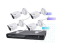 VIVOTEK ND9323P 8-Channel NVR with (4) 5MP Outdoor IR Bullet IP Cameras, 2TB HDD, White