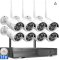 Worldeyecam 2K Wireless Security Camera System, 10CH NVR Kit,8Pcs 3MP WiFi Surveillance Cameras f...
